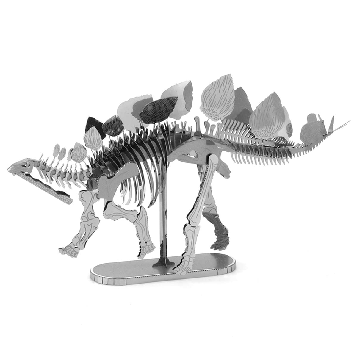 Fascinations Metal Earth Stegosaurus Skeleton 3D Metal Model Kit