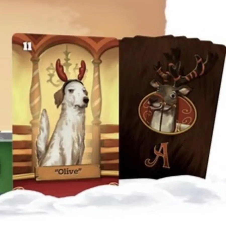 Elf Creek Games Santa’s Workshop: Second Christmas Promo Pack - Expansion for Santa’s Workshop Board Game Includes 6 Starting Toy Cards & Olive