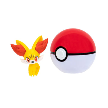 Pokémon PKW3132 - Clip 'n'Go Poké Balls - Fynx & Pokéball, Official Pokéball with 5 cm Figure