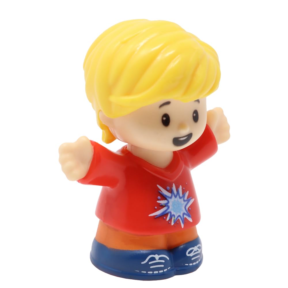 Fisher-Price Replacement Part for Collectible Little People Airport School Zoo Family Dollhouse Playset GWV20 - Replacement Blonde Eddie Figure
