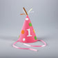 Creative Converting 209101 1st Birthday Pink Party Cone Hat