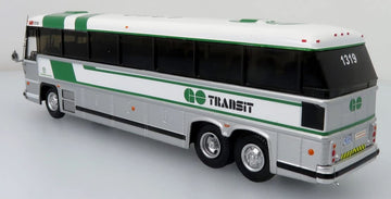 Iconic Replicas MCI MC9 Coach Diecast Bus GO Transit, Toronto, Canada 1:87-HO Scale New in The Box