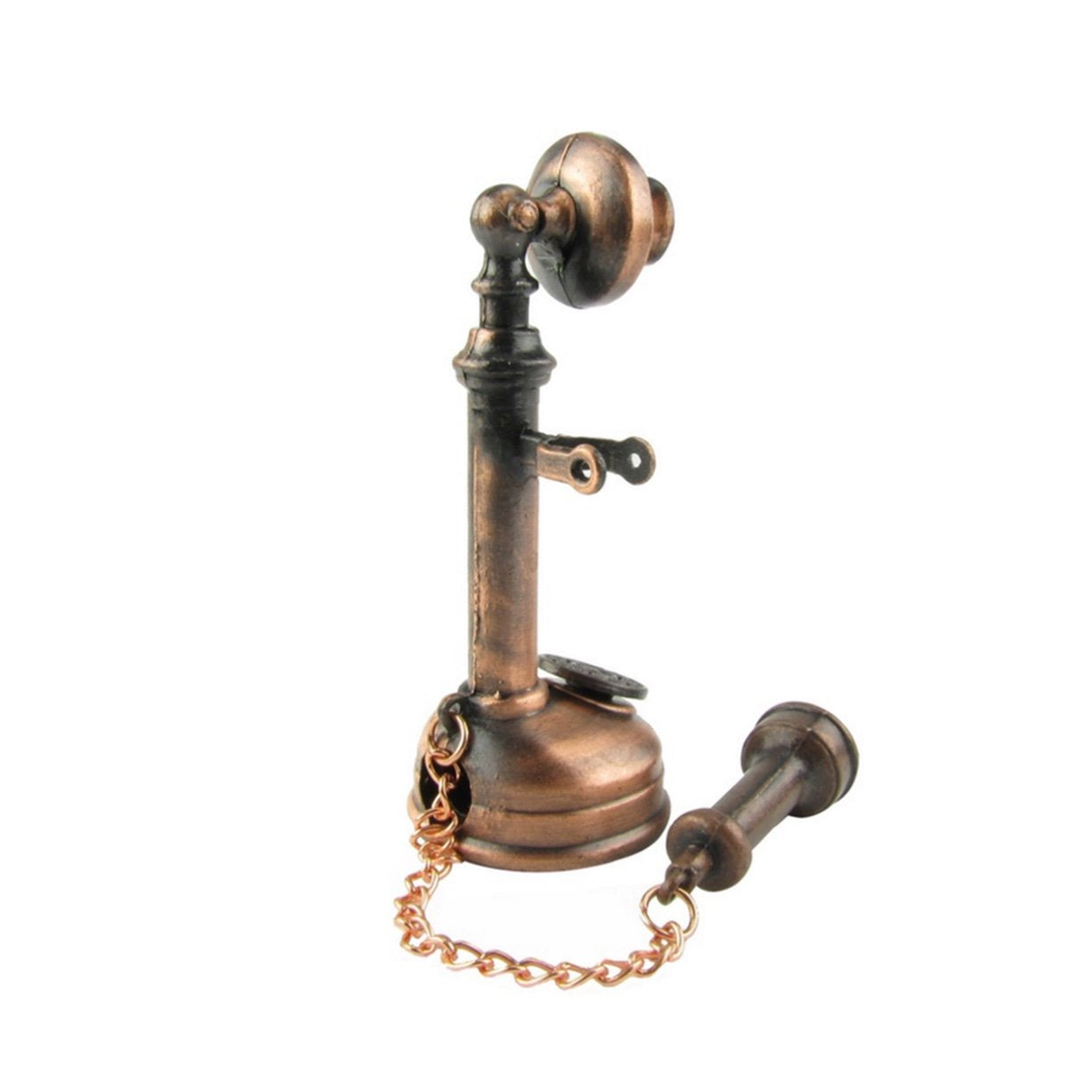 Treasure Gurus 1/4 Scale Dollhouse Miniature Candlestick Phone Metal Telephone Pencil Sharpener