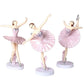HYSTYLE 6 Pcs Dancing Ballerina Girl Figurine Cake Topper Decoration, Ballerina Girl Plant Pot Craft Dollhouse Decoration