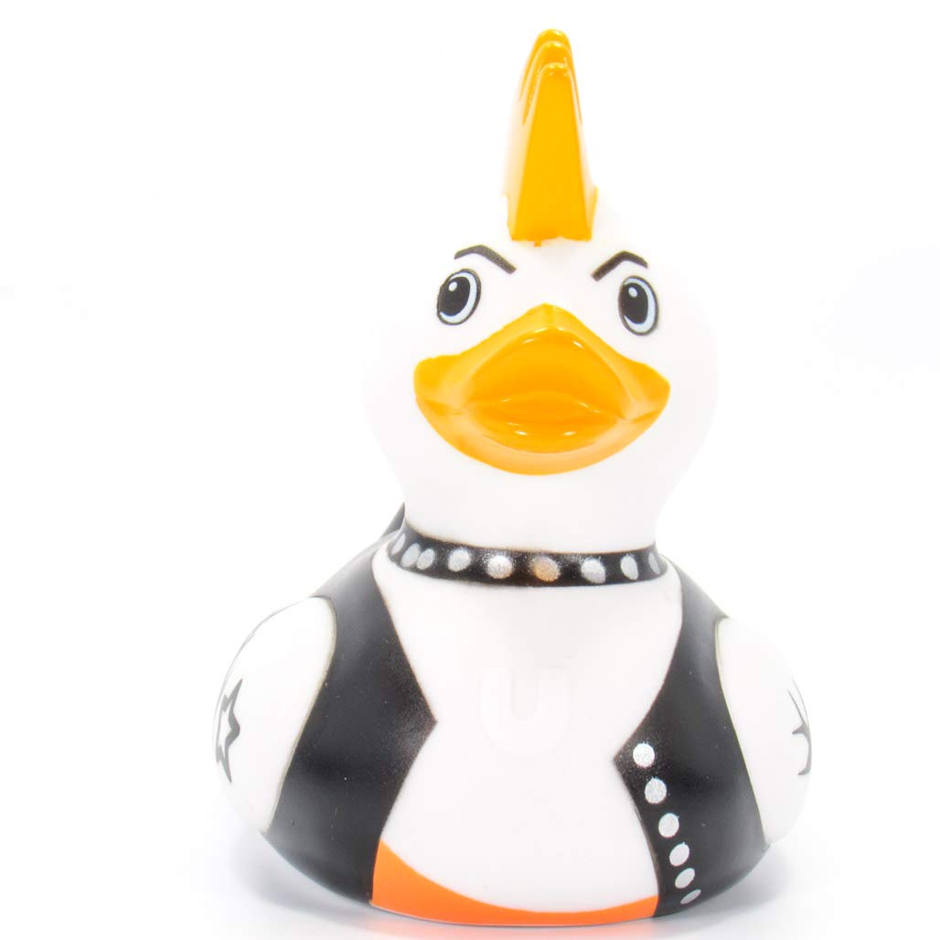 Rock Idol Rubber Duck Bath Toy by Bud Duck | Elegant Gift Packaging -"Rock the tub of love!" | Child Safe | Collectable