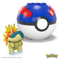 MEGA Pokemon Cyndaquil Building Set with 28 Compatible Bricks and Pieces and Poke Ball, Toy Gift Set for Ages 6 and up