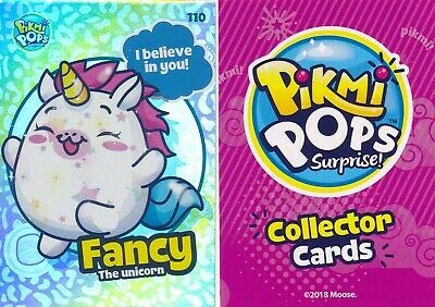 Pikmi Pops Surprise! Trading Cards 14 Cards per Pack and 1 Charm Bundle of 8 Packs