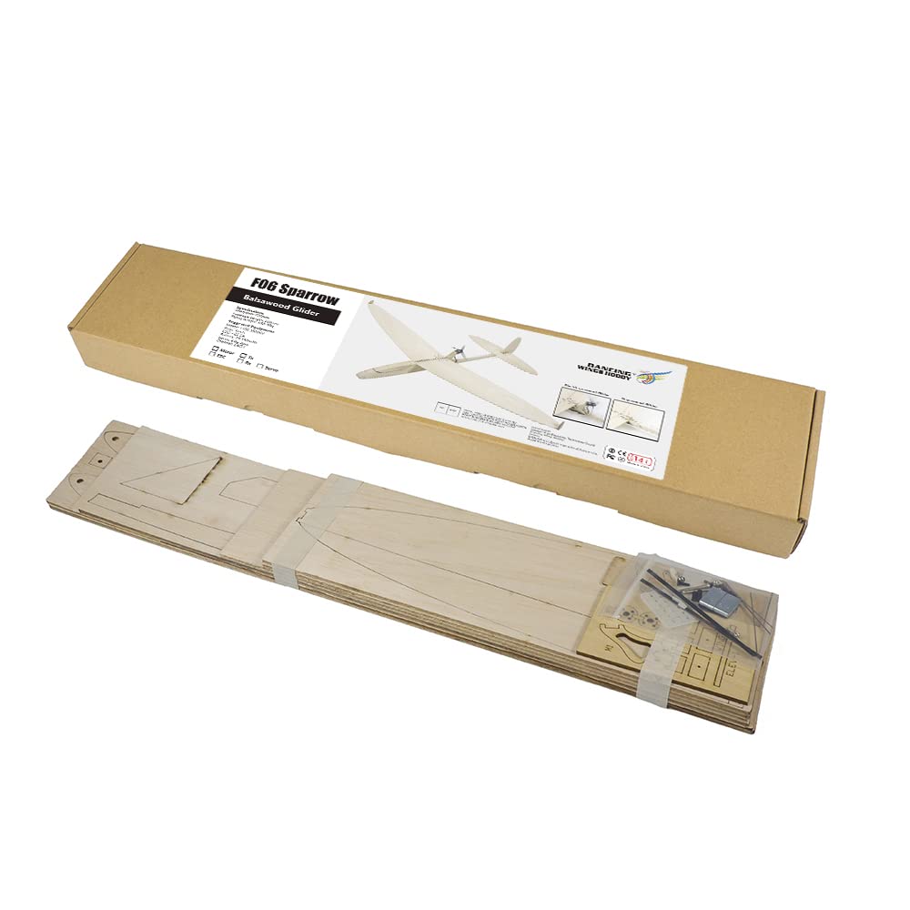 0.6M Balsa Electric Glider Sparrow Need to Build for Adults (F0606-156E)