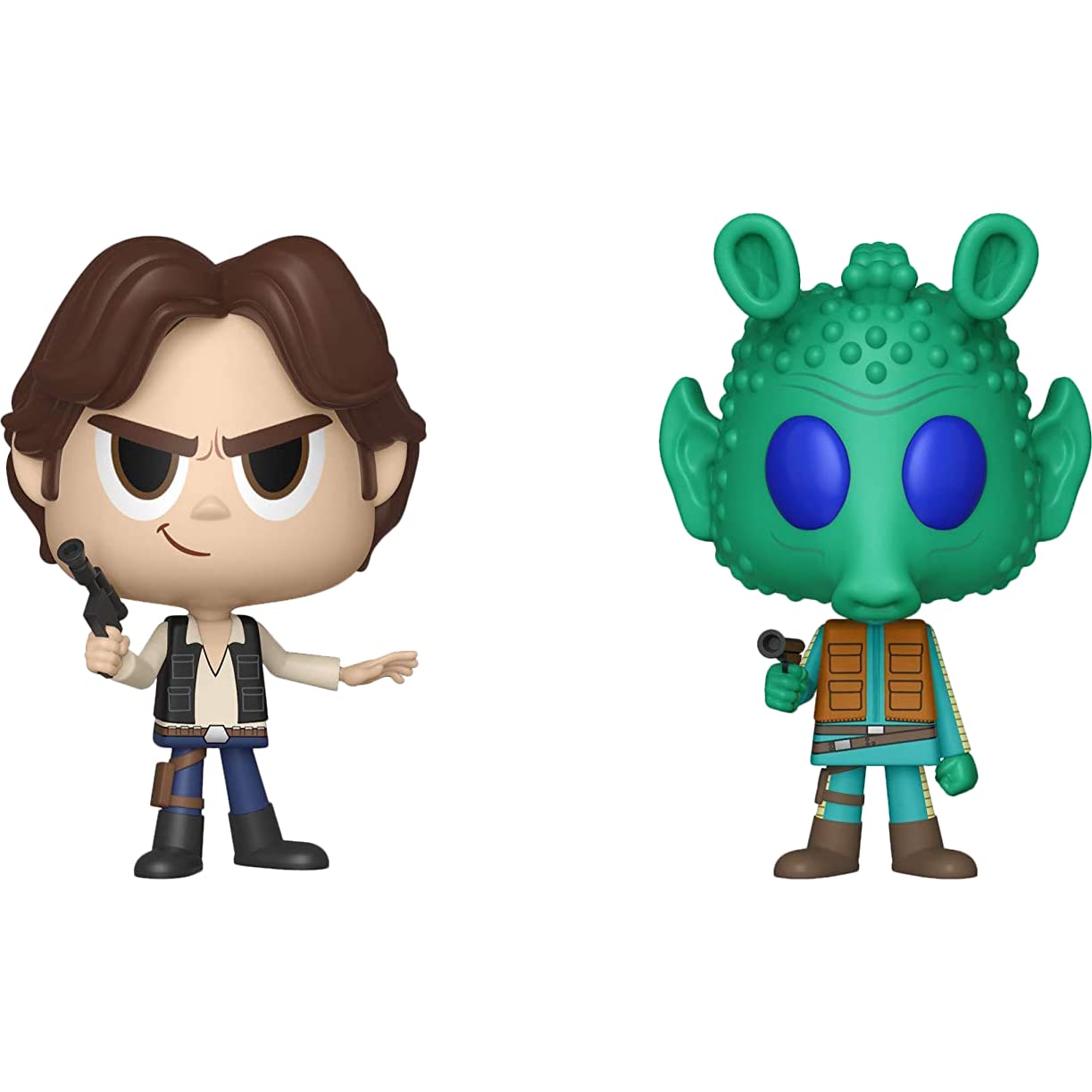 Funko Han S o l o & G r e e d o : Vynl. Vinyl Figurine Bundle with 1 Compatible Protector (30808 - B)
