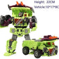 NBK Deformation Oversize Toys Robot Devastator Engineering Combiner 6 in 1 Action Figure Car Truck Model Gift for Kids Boys (Green)