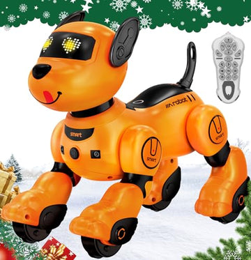 anysun Robot Dog Toy for Kids, Programmable Remote Control Robots Puppy with Follow Up & Touch Sensors, Dancing & Singing, Smart Stunt Robot Pet