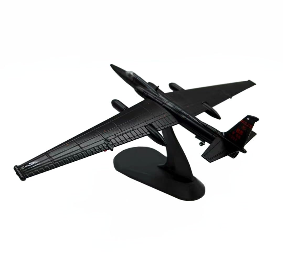 LATUROP Us Air Force High-Altitude Reconnaissance Aircraft U-2R 1/144 Scale Simulation Model, U-2S Dragon Lady, Military Aircraft, Metal Diecast