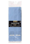 Amscan Disposable 3-Ply Paper Table Cover, 53 x 108", Pastel Blue