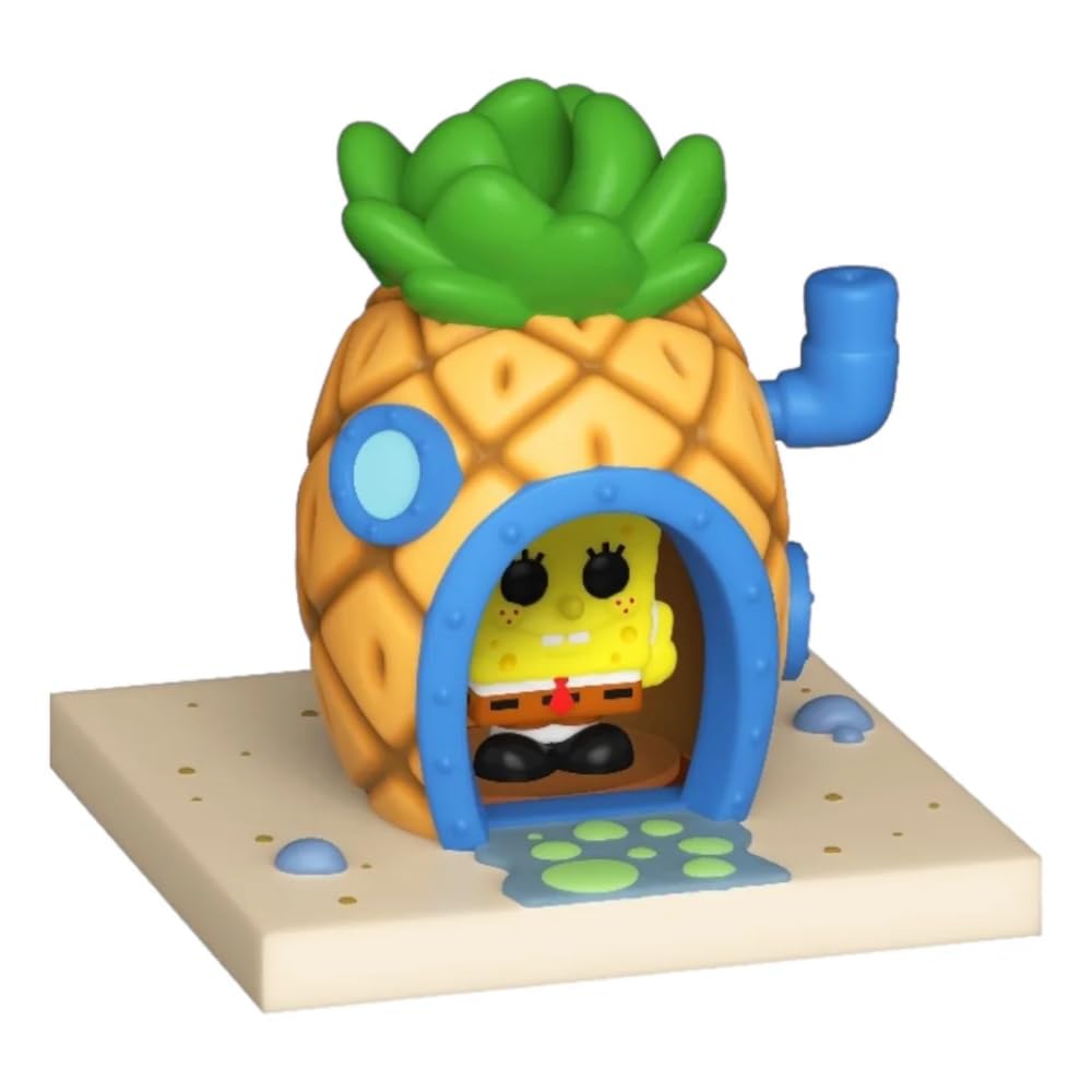 Funko Pop Bitty Town: Spongebob Squarepants - Spongebob Squarepants and Pineapple House - Collectable Vinyl Figure - Gift Idea - Official Merchandise