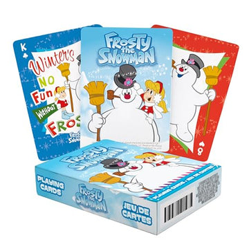 AQUARIUS Frosty the Snowman Playing Cards - Frosty Themed Deck of Cards for Your Favorite Card Games - Officially Licensed Frosty the Snowman