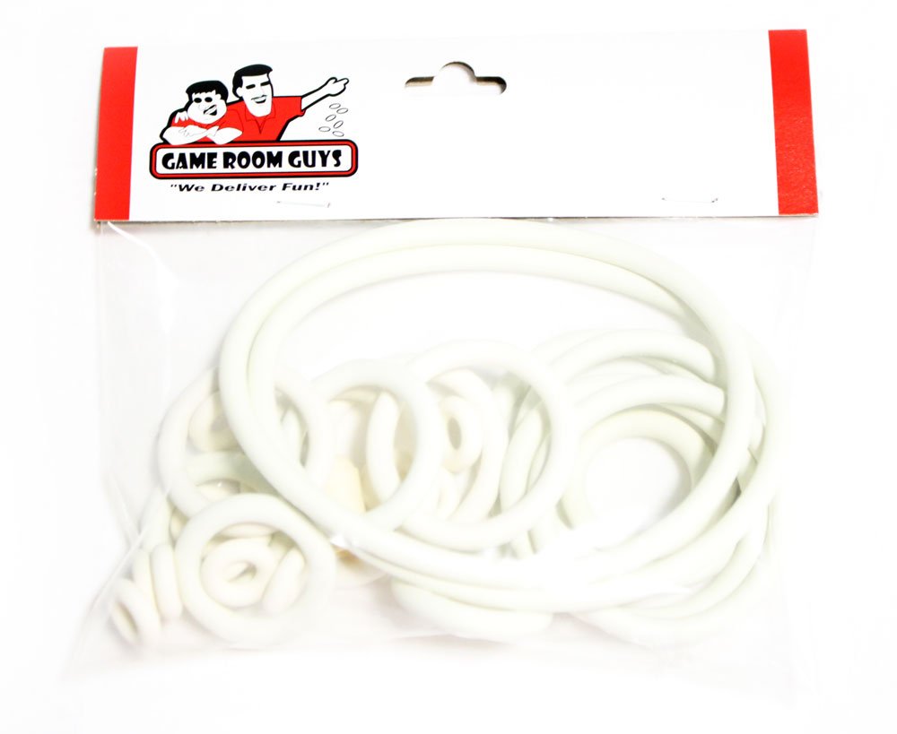 Game Room Guys Williams Pit Stop Pinball White Rubber Ring Kit
