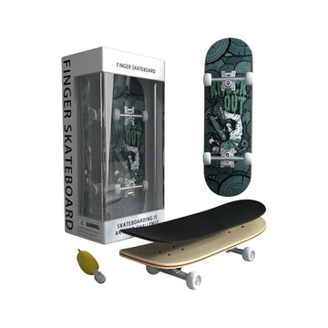Lently Wood Fingerboards, Mini Fingerboards, 99mmL*29mmW (Big Mouth Cute Dragon) (Knock Out)
