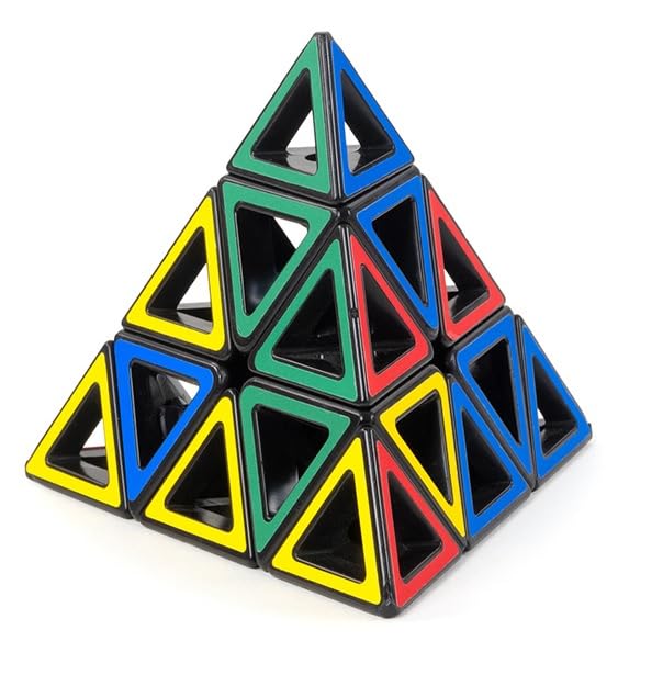 Meffert's Hollow Pyraminx - The Original Transparent Tetrahedron Brainteaser Puzzle from Recent Toys - Travel Friendly Fun for Ages 9 to Adult
