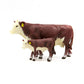 Little Buster Toys Hereford Cow and Calf Pair - 1/16th Scale