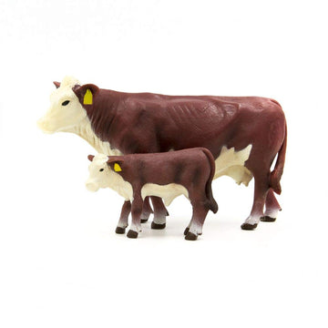 Little Buster Toys Hereford Cow and Calf Pair - 1/16th Scale