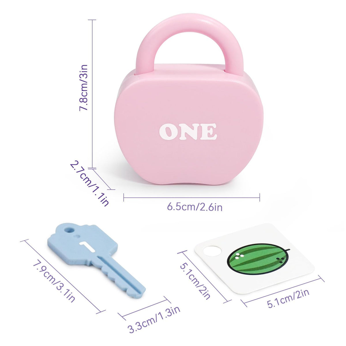 Meemazi 5 Sets Lock and Key Sensory Toy, Number Counting & Matching Math Games, Preschool Learning Activities, Educational Montessori Toddlers Toys