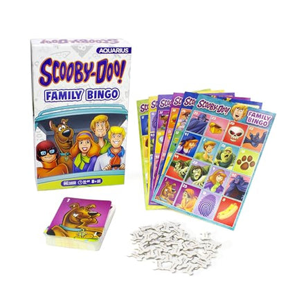 Aquarius Scooby-Doo Family Bingo Game - Officially Licensed Party Game for Kids and Adults Ages 8+, 2-18 Players - Gift for Teens
