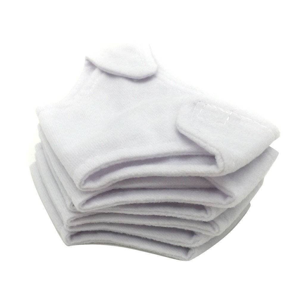 Baby Whitney Toy Doll Diapers 6 Pack, Choose Color (White)