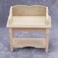 AirAds Dollhouse 1:12 scale dollhouse miniature furniture side stand student desk unfinished wood