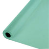 Creative Converting Festive Fresh Mint Plastic Banquet Roll Tablecover, 40" X 100'