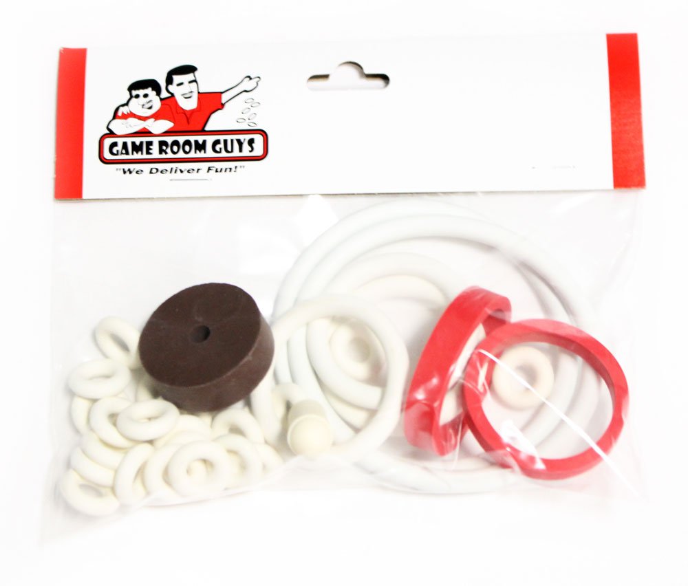 Game Room Guys Gottlieb Bank Shot Pinball White Rubber Ring Kit