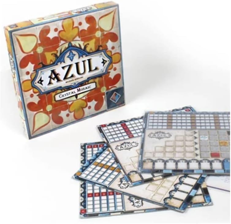 Asmodee Azul Crystal Mosaic Board Game EXPANSION - Tile-Placement Strategy, Family Fun for Kids & Adults, Ages 8+, 2-4 Players, 30-45 Minute Playtime