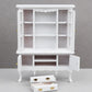 AirAds Dollhouse Accessories 1:12 Scale Dollhouse Miniature Furniture wooded Bed Hutch cabinets Dollhouse furnitures (#7 Buffet Hutch)