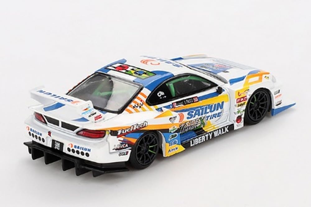 MINI GT L B-Super Silhouette S15 RHD (Right Hand Drive) #555 Yukio Fausto Drift Japan (2023) Limited Edition 1/64 Diecast Model Car MGT00895