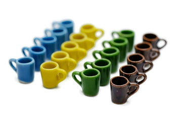 20 Mix Vintage Colorful Coffee Mug Tea Cup Dollhouse Miniatures Food Kitchen by Cool Price
