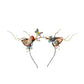Lurrose 3pcs Reindeer Antlers Headband Christmas Hair Clip Floral Hair Hoop Butterfly Pine Cone Branch Headband for Xmas Holidays Party Cosplay Favors