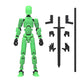 MerryXD T13 3D Action Figure,Assembly Completed Dummy Nova Titan Lucky 13 Action Figure 3D Printed Multi-Jointed Movable Toy Grow in The Dark Green