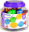 Miniland Educational - Maxichain Interlocking Pieces (24 Pcs), Assorted, (27361)