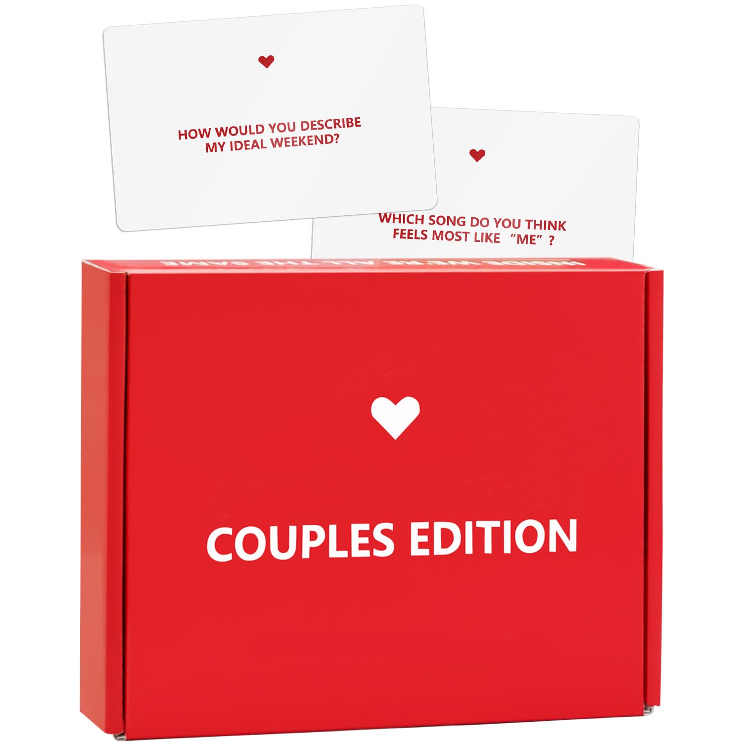 Couples Edition Card Game - 162 Conversation Starter Cards for Couples 2 Player Game for Memorable Date Night, Game Nights, Anniversaries, Valentine’s
