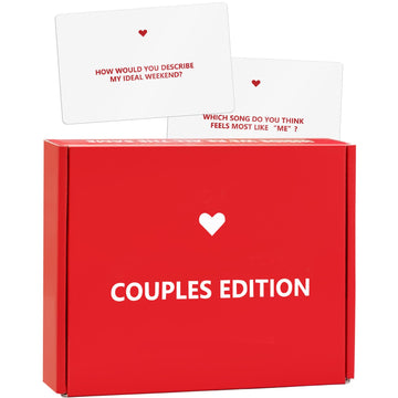 Couples Edition Card Game - 162 Conversation Starter Cards for Couples 2 Player Game for Memorable Date Night, Game Nights, Anniversaries, Valentine’s