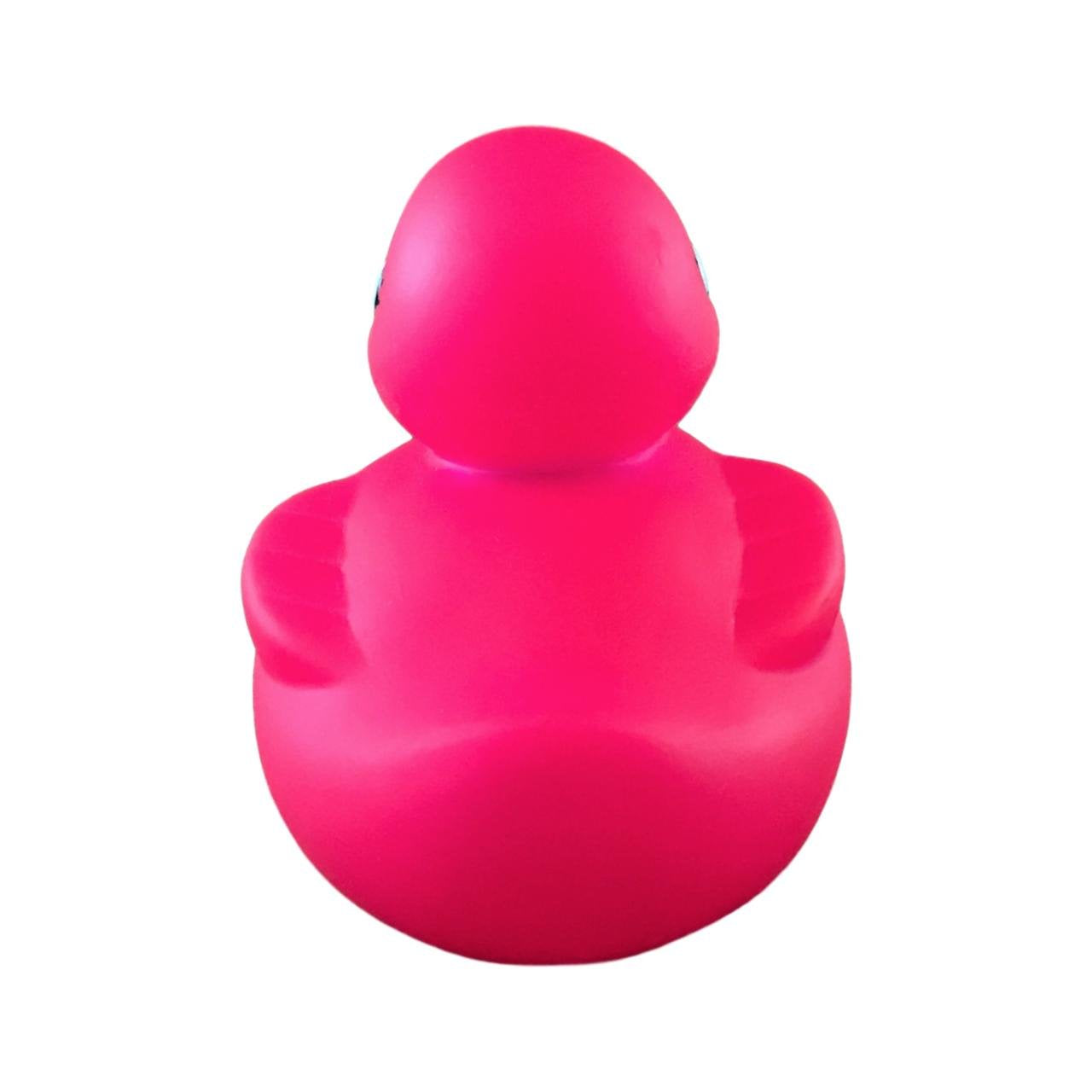 3" Rubber Duck [Sealed Hole, Floats Upright] - Baby Safe Bathtub Bathing Toy - Pink Ribbon Rubber Duck