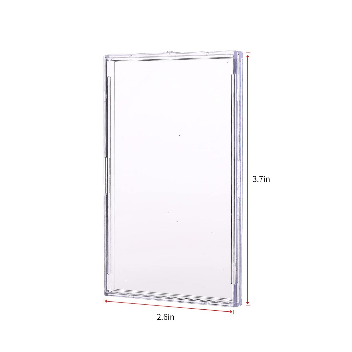 Tpoael Cards Sleeves Top Loaders 10 Hard Acrylic Card Protector Clear Card Brick + 2 Display Stand Fit for Trading Cards,Standard Sports