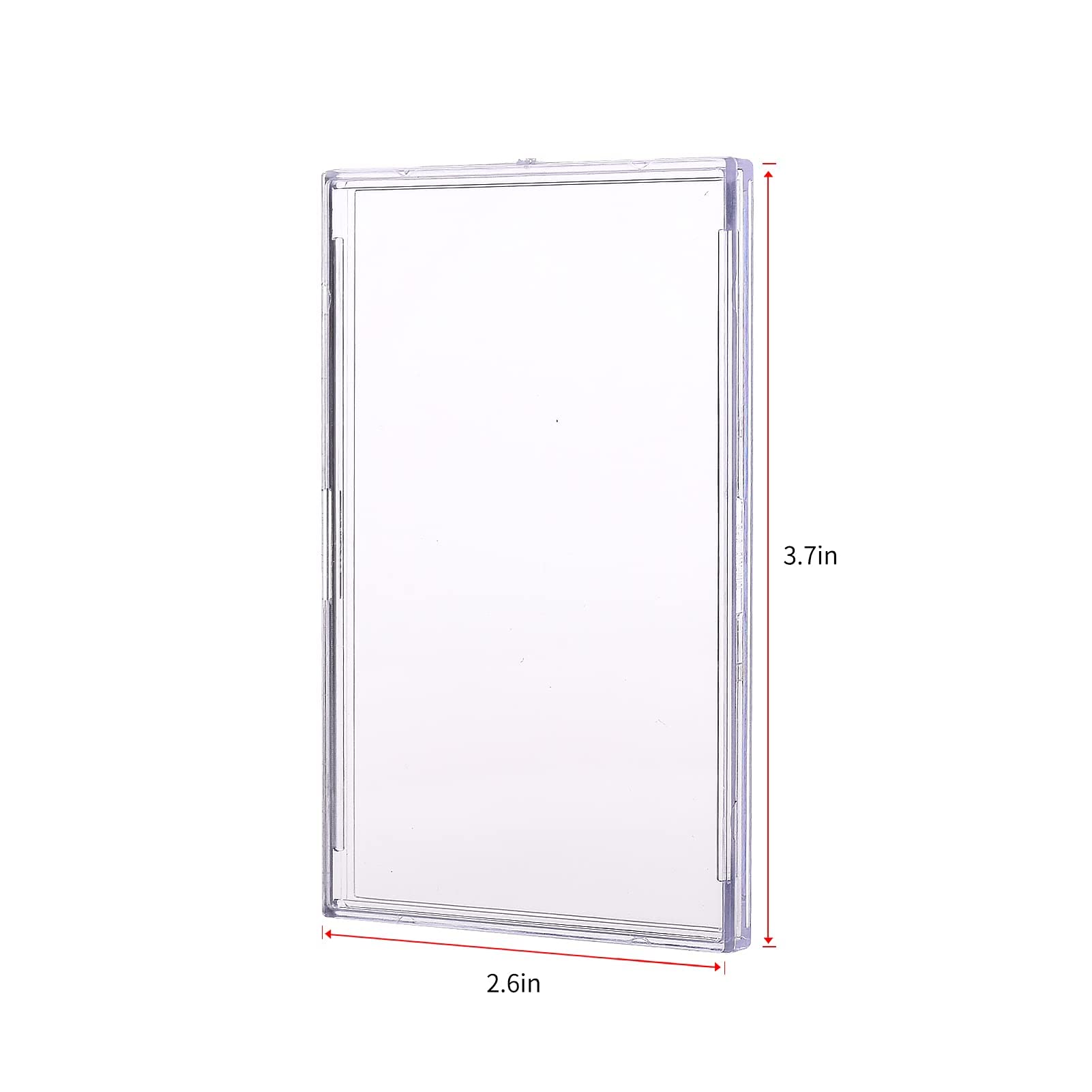 Tpoael Cards Sleeves Top Loaders 10 Hard Acrylic Card Protector Clear Card Brick + 2 Display Stand Fit for Trading Cards,Standard Sports