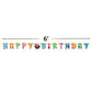 Unique Vibrant Blue's Clues Large Jointed "Happy Birthday" Banner - Perfect for Kids' Birthdays, Themed Events & Milestones