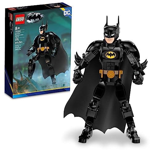 LEGO DC Batman Construction Figure 76259 Buildable DC Action Figure, Fully Jointed DC Toy for Play and Display with Cape and Authentic Details from