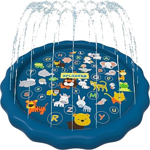 SplashEZ 3-in-1 Splash Pad, Sprinkler for Kids & Baby Pool for Learning