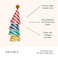 Bonjour Fete Hogwarts™ House Paper Party Hats, Harry Potter Accessories | Wizard Costume Headwear | Wizarding World Merchandise, Birthday Celebration