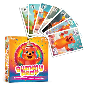 Point Games Gummy Bear Card Game Fun Math & Memory Strategy Game for Kids & Families - Includes 54 Cards & Action Cards - Ages 6+ - 2 to 6 Players