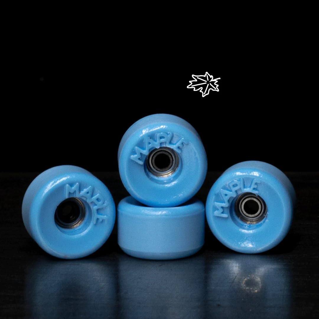 Maple Bowl Fingerboard Wheels Purple and White, Purple/White