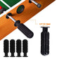 SquEqu 4 Pack Foosball Table Handle Grip Replacement Football Game Rod Handles Stick End Cap Grips for Desktop Soccer Tabletop Parts Repair Table Top