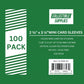 Mini Card Soft Sleeves for Mini Cards or Stickers 2 3/8" x 3 1/4" - 100 Pack